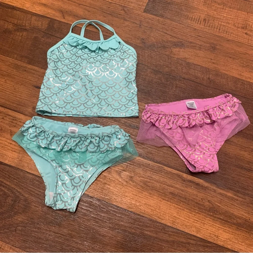 Green Mermaid Swimwuit Baby Girl 12 Months, Joe Boxer
